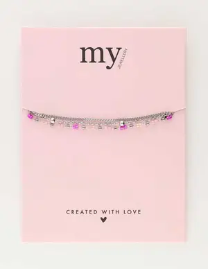 My Jewellery Bracelet 3 layers pink MJ10266