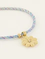 My Jewellery Bracelet braided with a flower char MJ07897