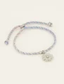 My Jewellery Bracelet braided with a flower char MJ07897