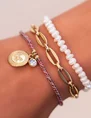 My Jewellery Bracelet braided with a round charm MJ07896