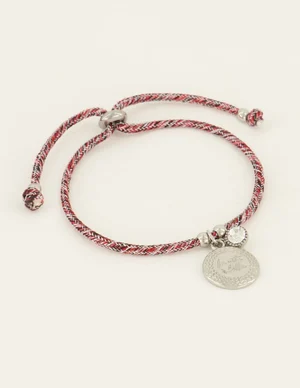 My Jewellery Bracelet braided with a round charm MJ07896