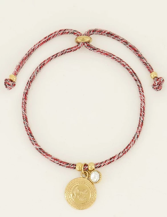 My Jewellery Bracelet braided with a round charm MJ07896