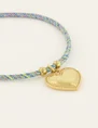 My Jewellery Bracelet Braided with heart charm MJ07899