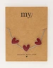 My Jewellery Bracelet burgundy hearts MJ12614