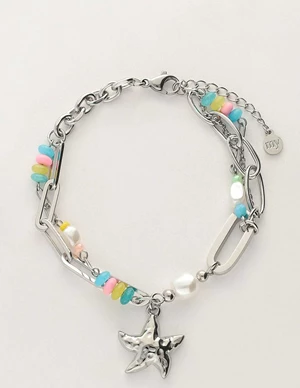 My Jewellery Bracelet chain beads & starfish MJ09682