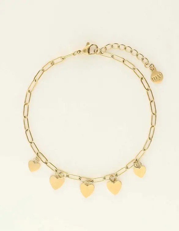 My Jewellery Bracelet chain fine hearts MJ09531