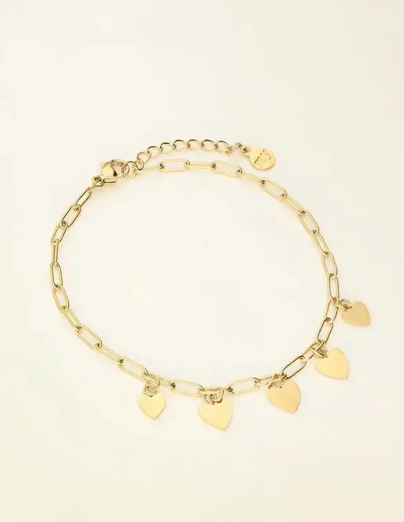 My Jewellery Bracelet chain fine hearts MJ09531