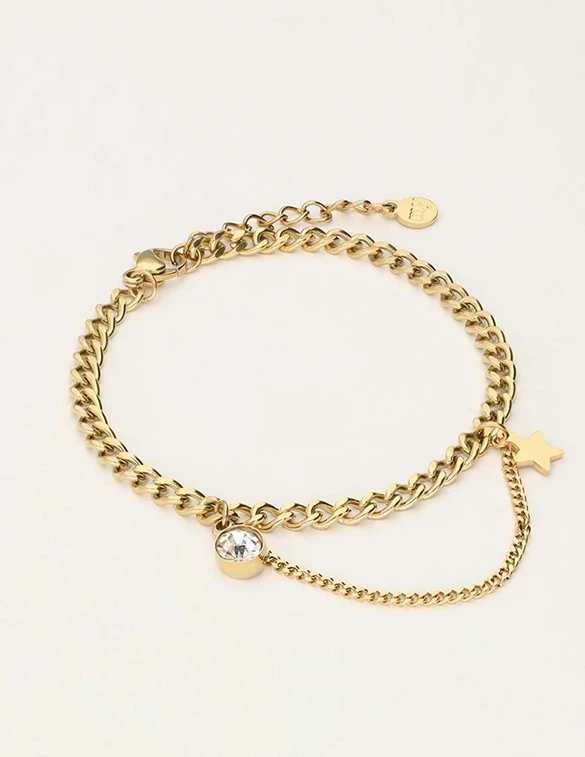 My Jewellery Bracelet chain & strass MJ10157