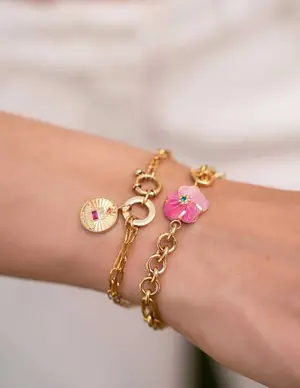 My Jewellery Bracelet chains coin stones MJ08665