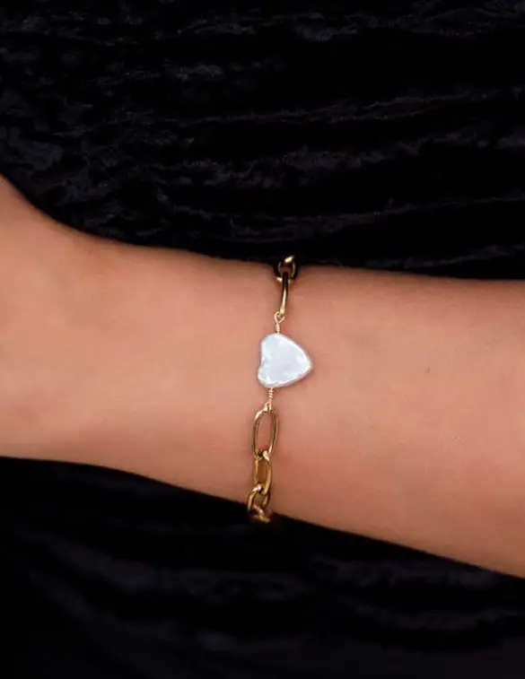 My Jewellery Bracelet chains pearl heart MJ06022