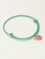 My Jewellery Bracelet cord green smiley MJ10200