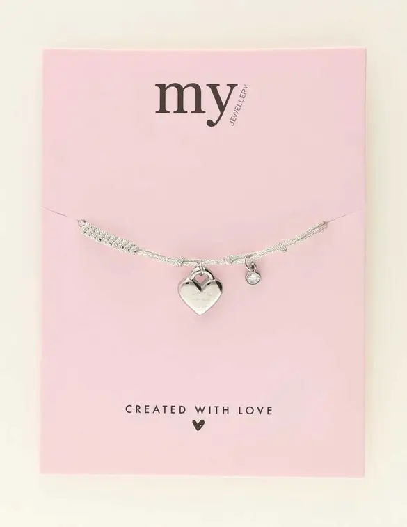 My Jewellery Bracelet cord heart MJ09415