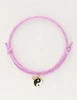 My Jewellery Bracelet cord lilac yinyang MJ10202