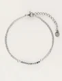 My Jewellery Bracelet double chain square cubes MJ09723