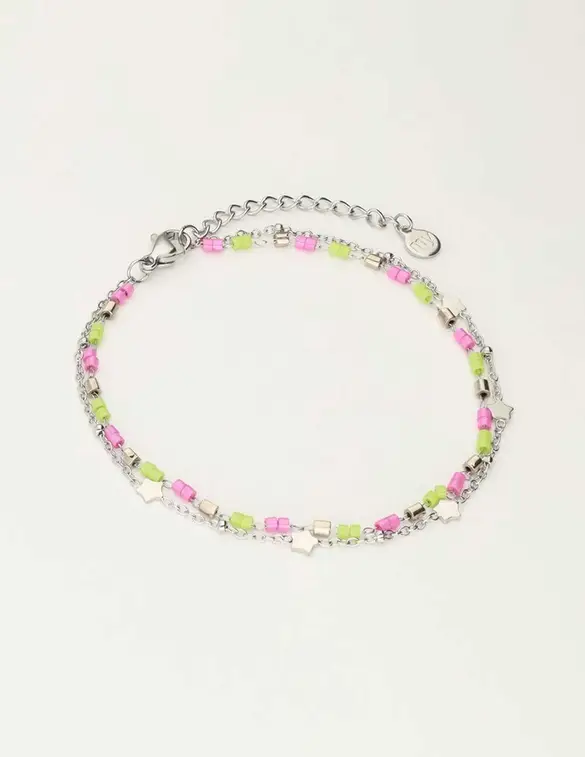 My Jewellery Bracelet double layer beads stars MJ10264