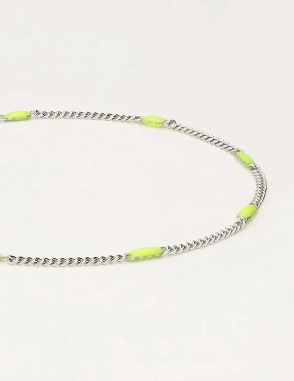 My Jewellery Bracelet fine chain emaille lime MJ09662