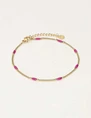 My Jewellery Bracelet fine chain emaille purple MJ09665