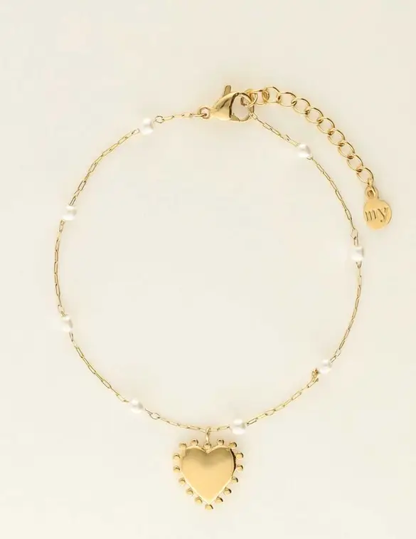 My Jewellery Bracelet mini pearl & heart MJ09229