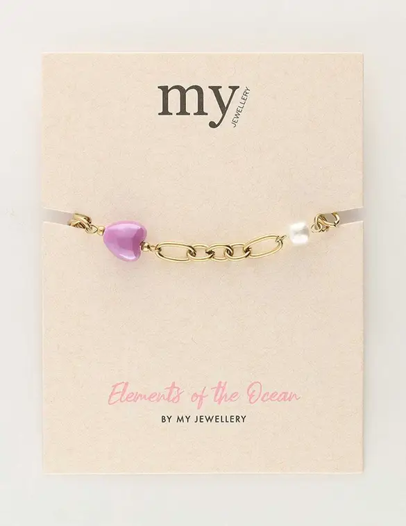 My Jewellery Bracelet pearl & heart MJ09680