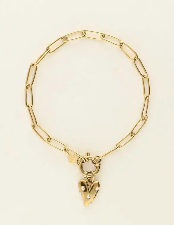 My Jewellery Bracelet pearls & heart MJ09245