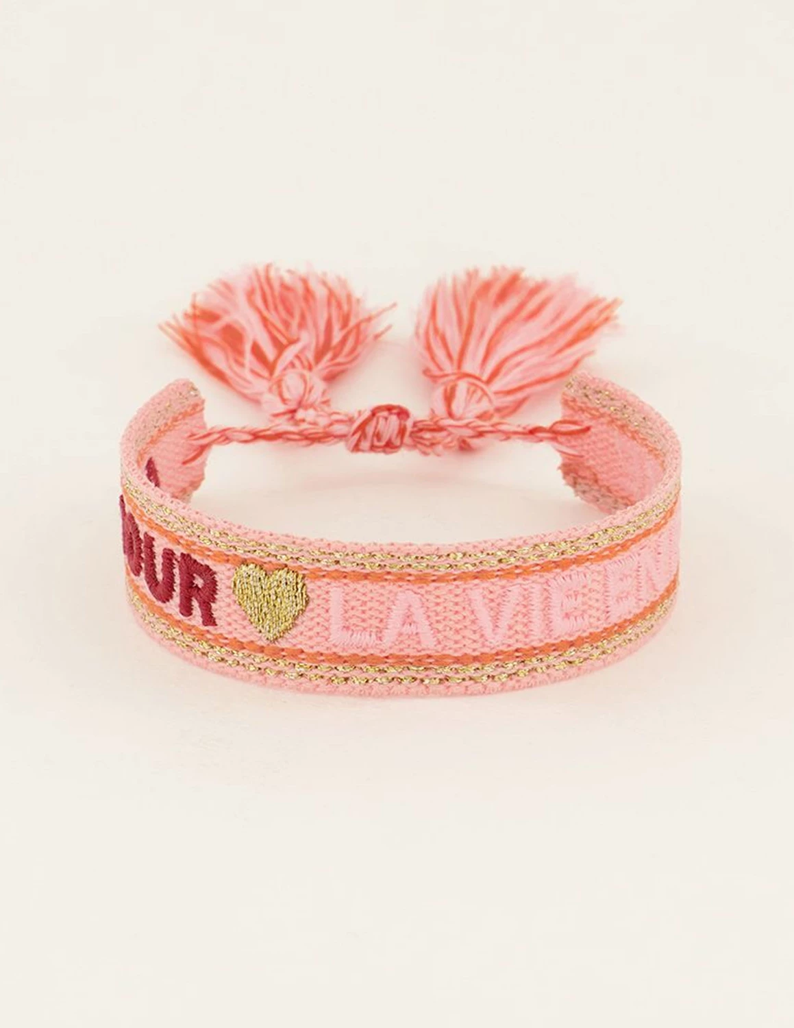 My Jewellery Bracelet pink amour la vie roze bij The Stone
