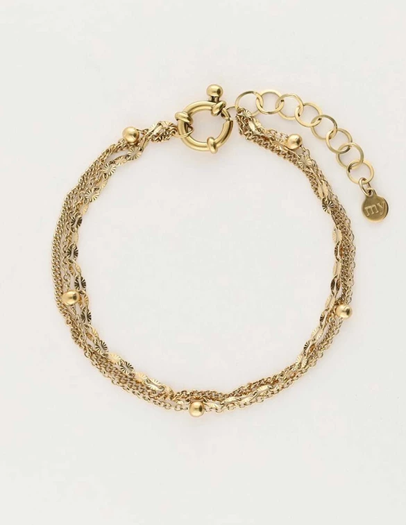 My Jewellery Bracelet steel 3 layers MJ10255