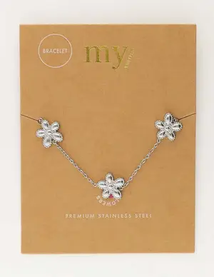 My Jewellery Bracelet three island flowers brace MJ10815