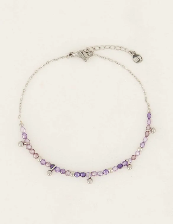 My Jewellery Bracelet Vintage Beads Purple MJ06969