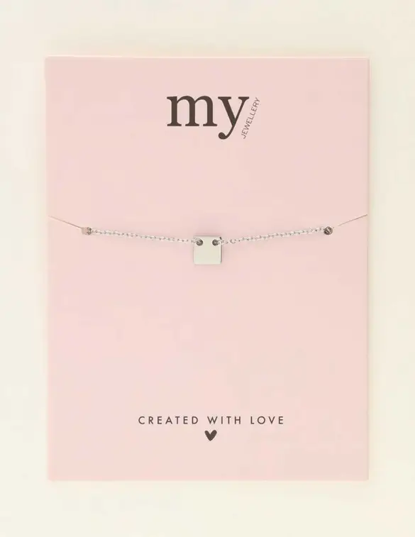 My Jewellery Bracelet with square charm MJ07921
