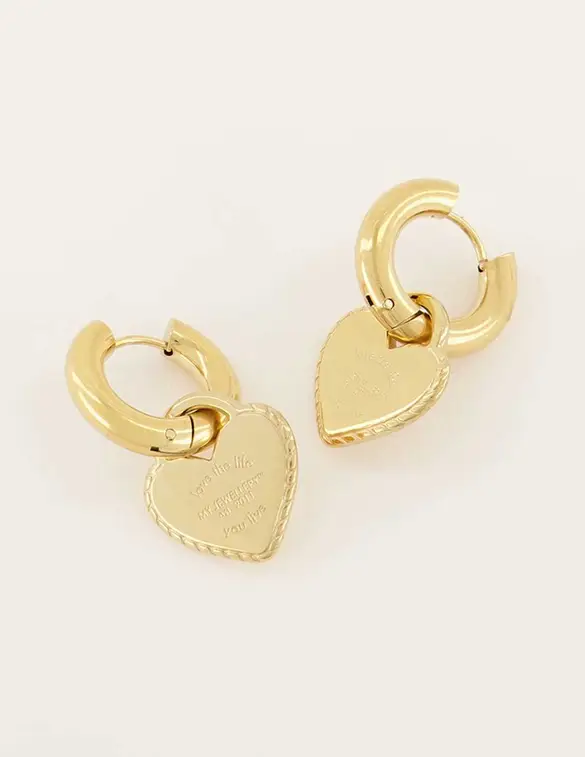 My Jewellery Candy earrings with big hearts MJ06287