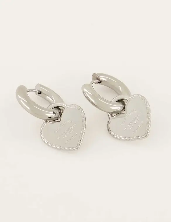 My Jewellery Candy earrings with big hearts MJ06287