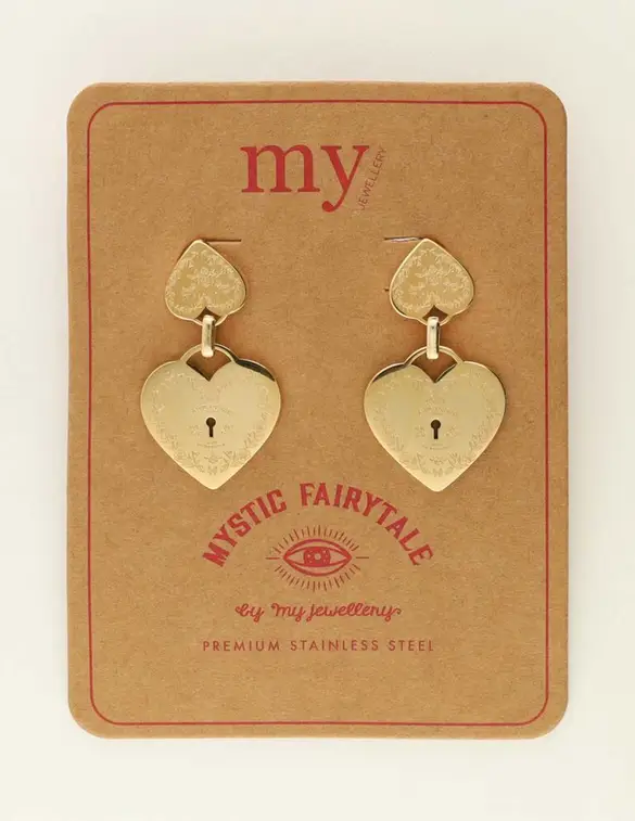 My Jewellery Earring 2 hearts MJ09432