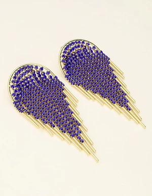 My Jewellery Earring blue strass strings MJ09568