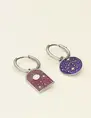 My Jewellery Earring charm mix purple MJ09437