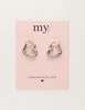 My Jewellery Earring heart hoops MJ10395