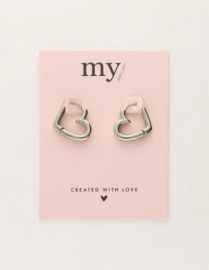 My Jewellery Earring heart hoops MJ10395