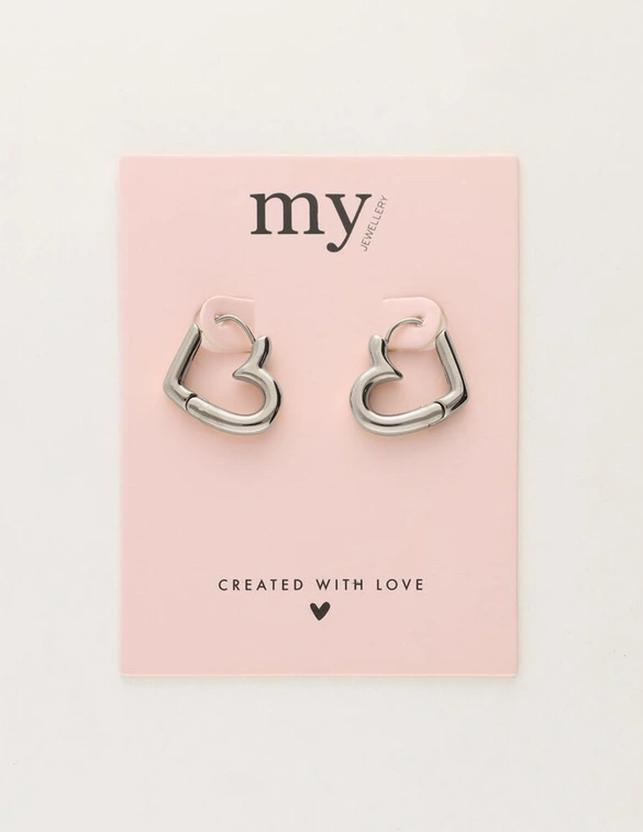 My Jewellery Earring heart hoops MJ10395