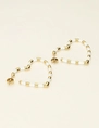 My Jewellery Earring heart white stripes MJ09858