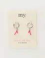 My Jewellery Earring hoop coral pink MJ09690