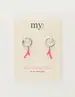 My Jewellery Earring hoop coral pink MJ09690