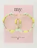 My Jewellery Earring hoop flowers green MJ10074