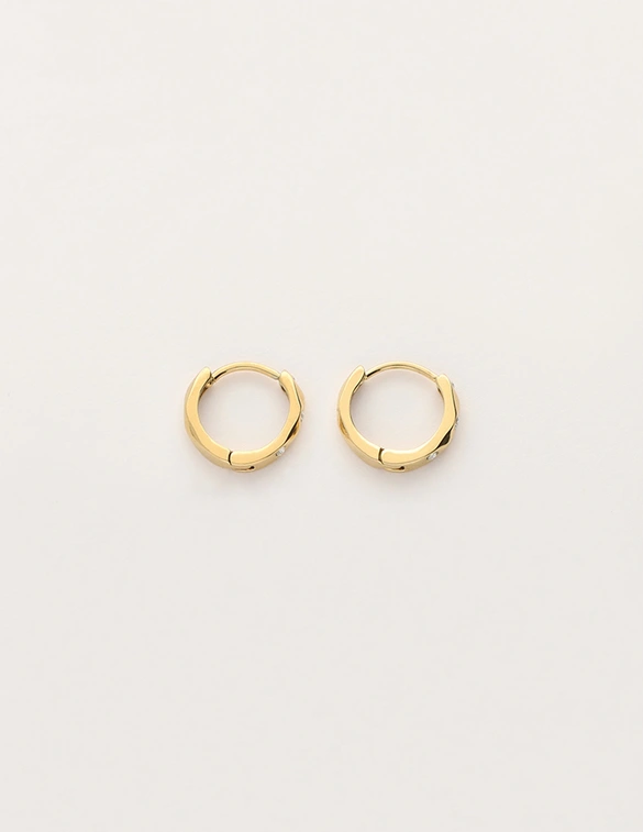 My Jewellery Earring hoop mini cube stone MJ12058