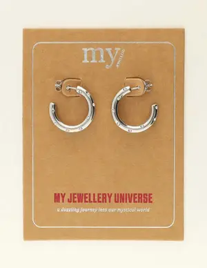 My Jewellery Earring hoop strass irregular MJ09483
