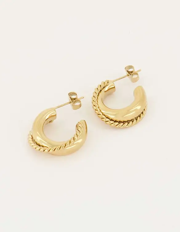 My Jewellery Earring Hoop Twisted MJ06837