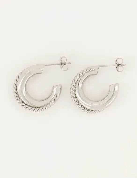 My Jewellery Earring Hoop Twisted MJ06837