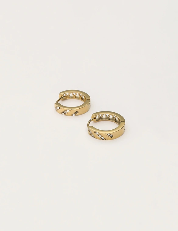 My Jewellery Earring hoop vintage diagonal MJ12057