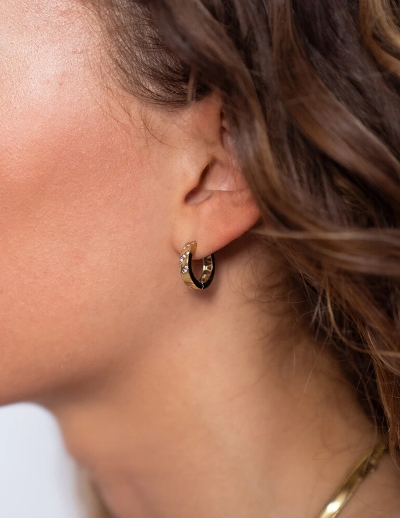 My Jewellery Earring hoop vintage diagonal MJ12057