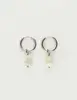 My Jewellery Earring hoops 3 stones mint MJ09702