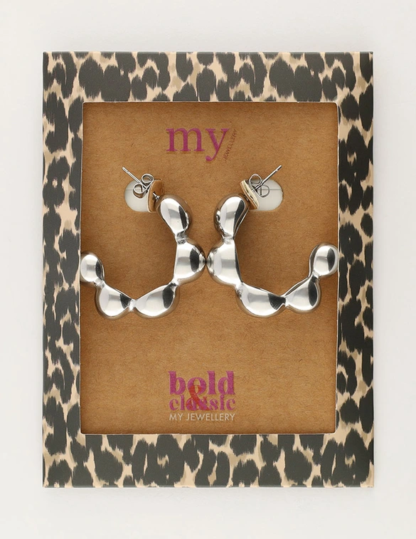 My Jewellery Earring hoops bubble big MJ11252