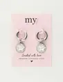 My Jewellery Earring hoops coin star MJ10484